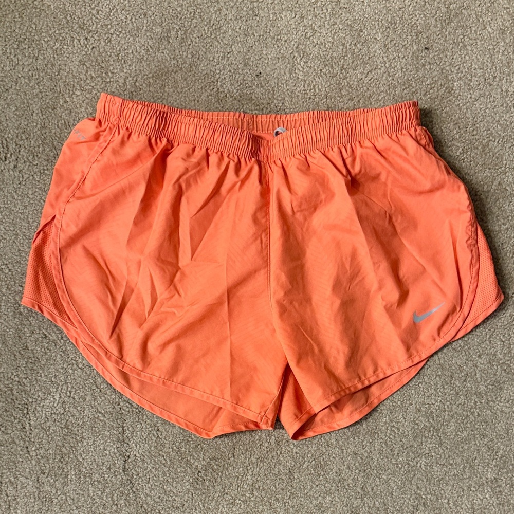 Nike Bright Orange Running Shorts